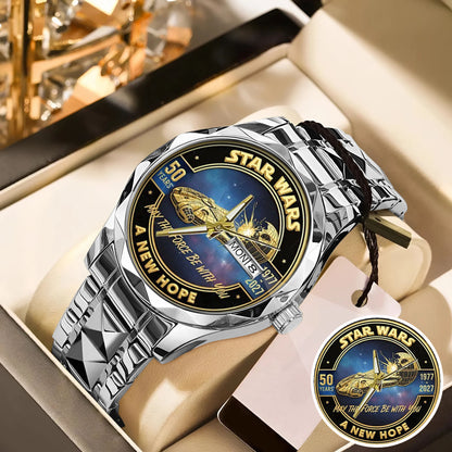 Star Wars 50th Anniversary Stainless Steel Watch