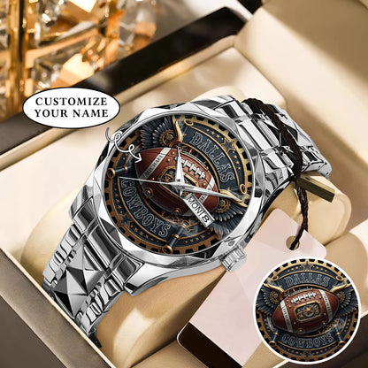 Custom Football Team Watch – Personalized Name Gridiron Edition
