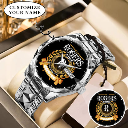 Personalized It's A Thing You Wouldn't Understand Custom Name Watch
