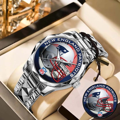 New England Patriots Champions Stainless Steel Watch