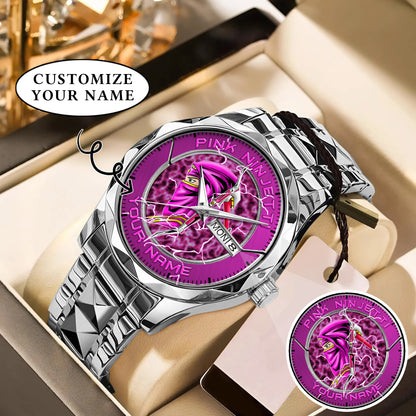 Power Rangers Pink Ninjetti Personalized Watch