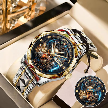 Pokemon 30th 1966-2026 Anniversary Steel Stainless Watch