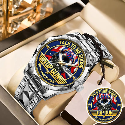 Top Gun 40th Anniversary Stainless Steel Watch