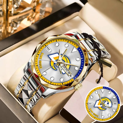 LA Rams Stainless Steel Watch