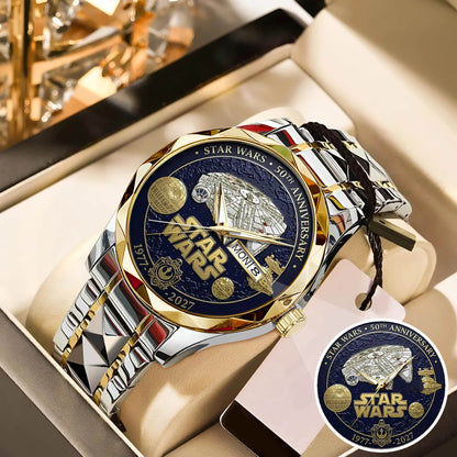 Star Wars 50th Anniversary Stainless Steel Watch