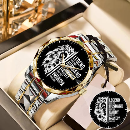 Father's Day Legend Husband Daddy Grandpa Limited Edition Watch