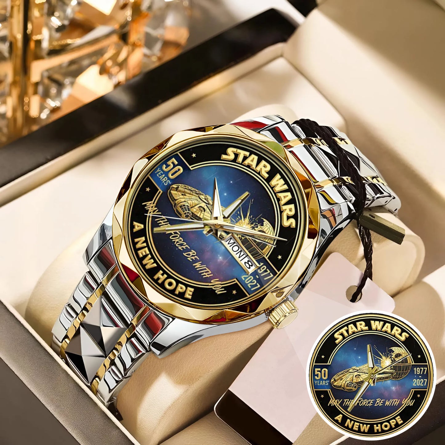 Star Wars 50th Anniversary Stainless Steel Watch