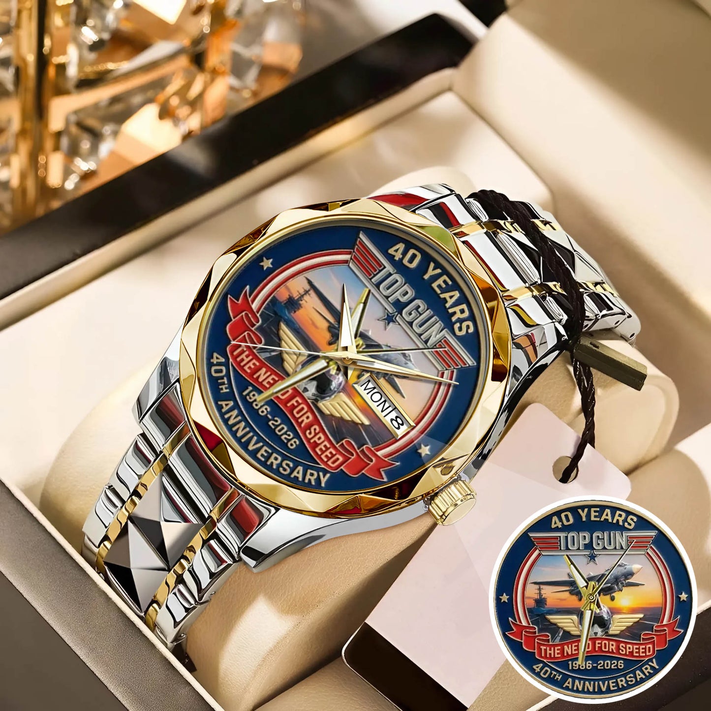 Top Gun Stainless Steel Watch