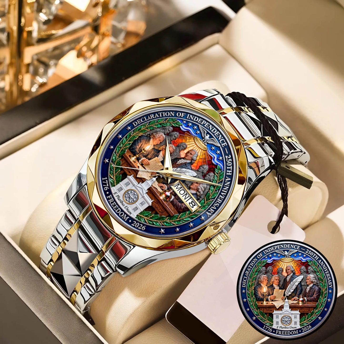 USA 250th Anniversary Founding Fathers Watch
