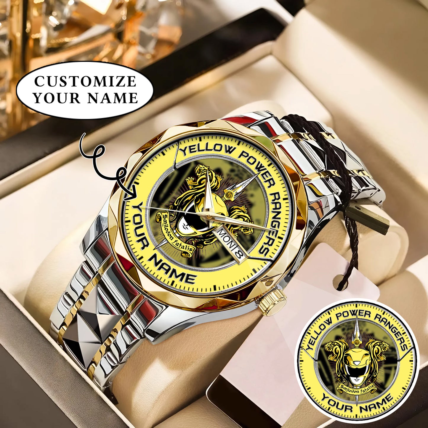 Mighty Morphin Power Rangers SaberTooth Custom Name Watch