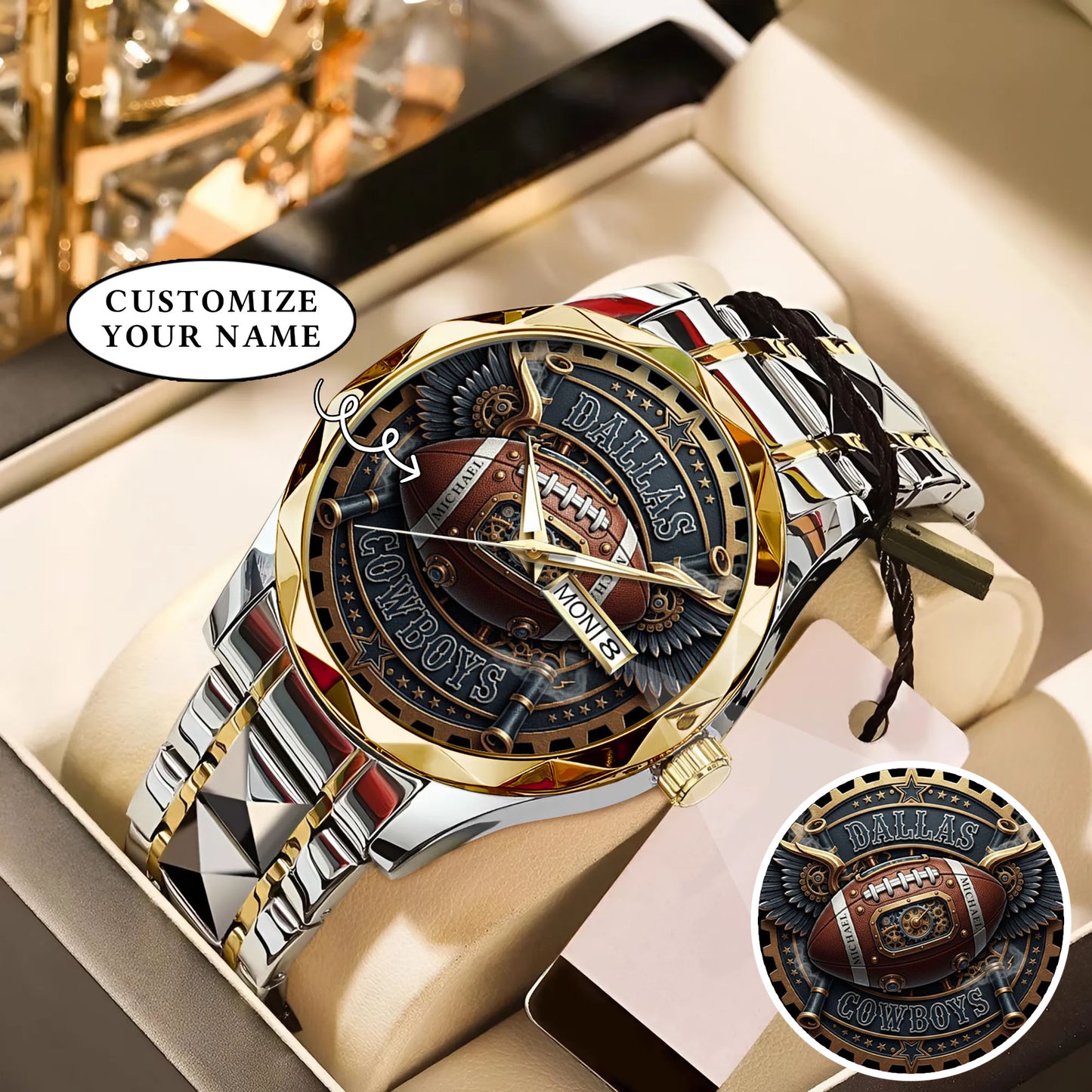 Custom Football Team Watch – Personalized Name Gridiron Edition