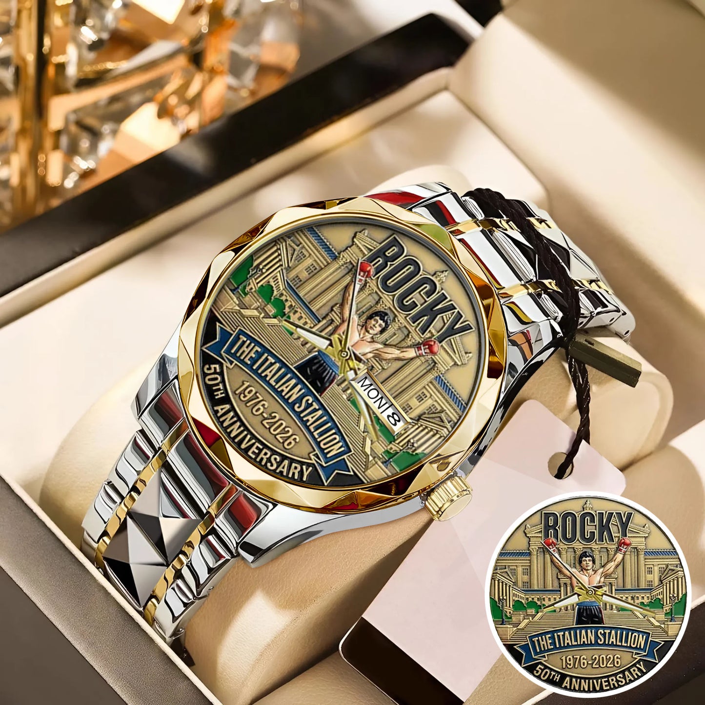 Rocky Balboa Never Stay Down 50th Anniversary Boxing Watch