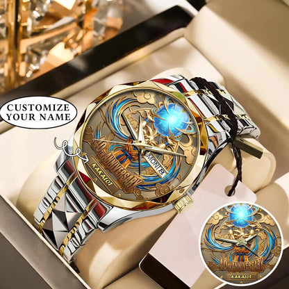 Personalized Spirit Bomb 40th Anniversary Watch – Custom Name For Milestone Celebration