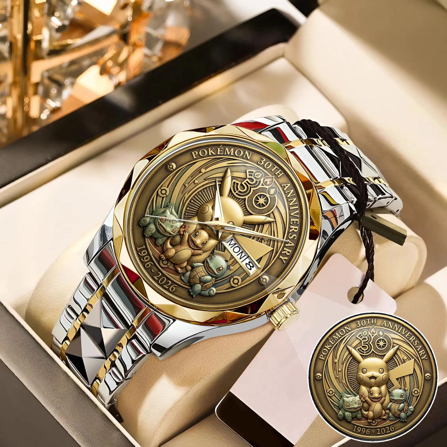 Pokemon 30th Anniversary Steel Stainless Watch