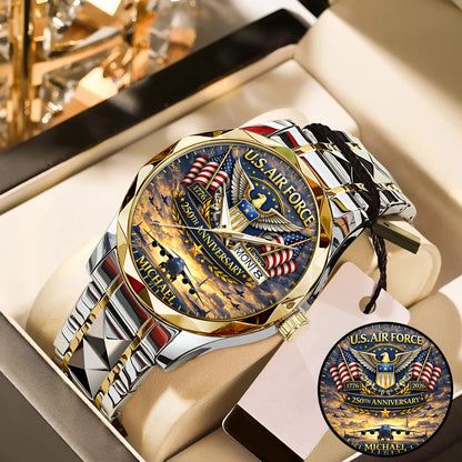 USA 250th Anniversary U.S. Air Force - Custom Name Watch