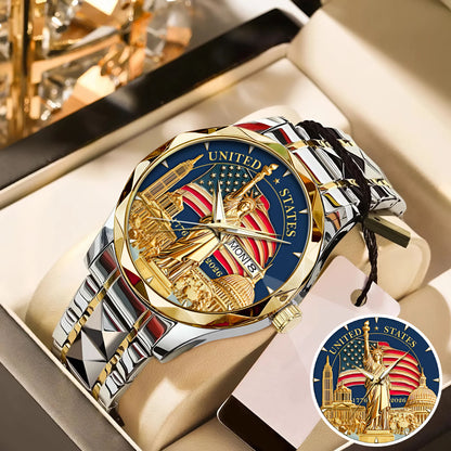 US 250th Anniversary Stainless Steel Watch