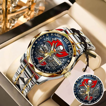 Tampa Bay Buccaneers 50th Anniversary Stainless Steel Watch