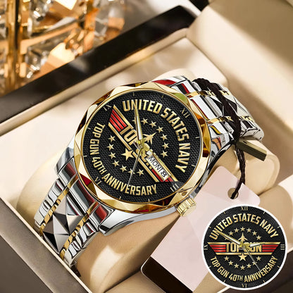 Top Gun 40th Anniversary Stainless Steel Watch