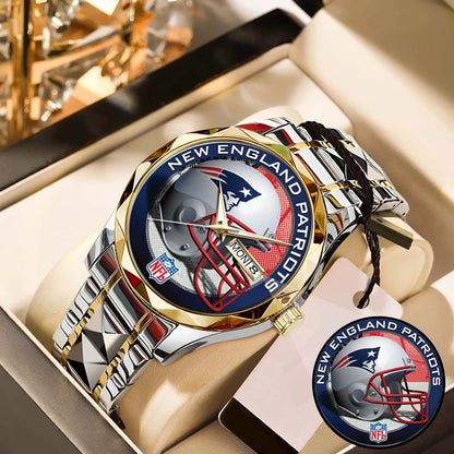 New England Patriots Champions Stainless Steel Watch