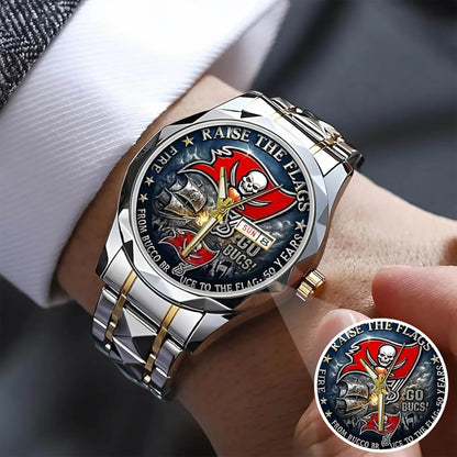 Tampa Bay Buccaneers 50th Anniversary Stainless Steel Watch