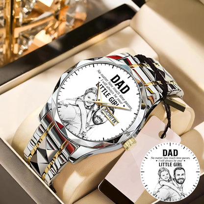 Father's Day Dad and Little Girl Husband Daddy Grandpa Limited Edition Watch
