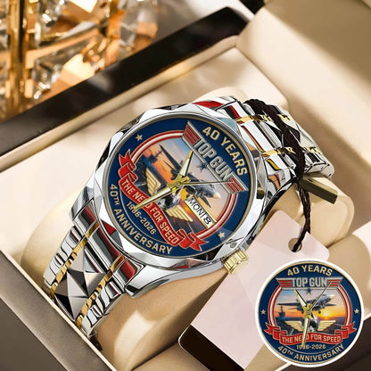 Top Gun Stainless Steel Watch
