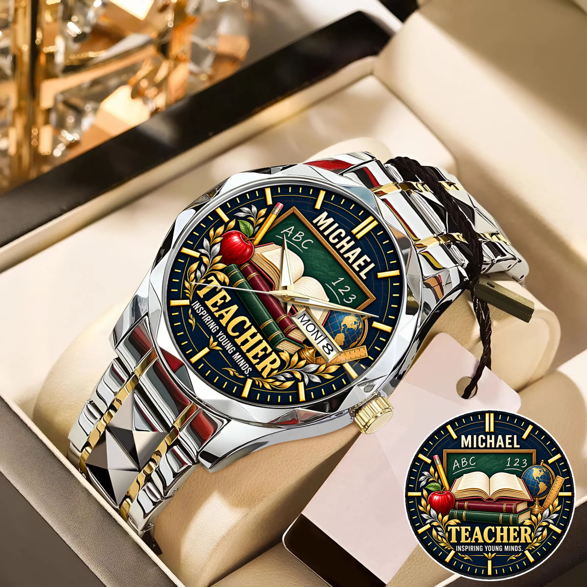 Personalized Teacher Watch – Custom Name Teacher Appreciation Gift