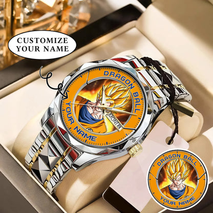 Anime Dragon Ball Songoku Custom Name Watch
