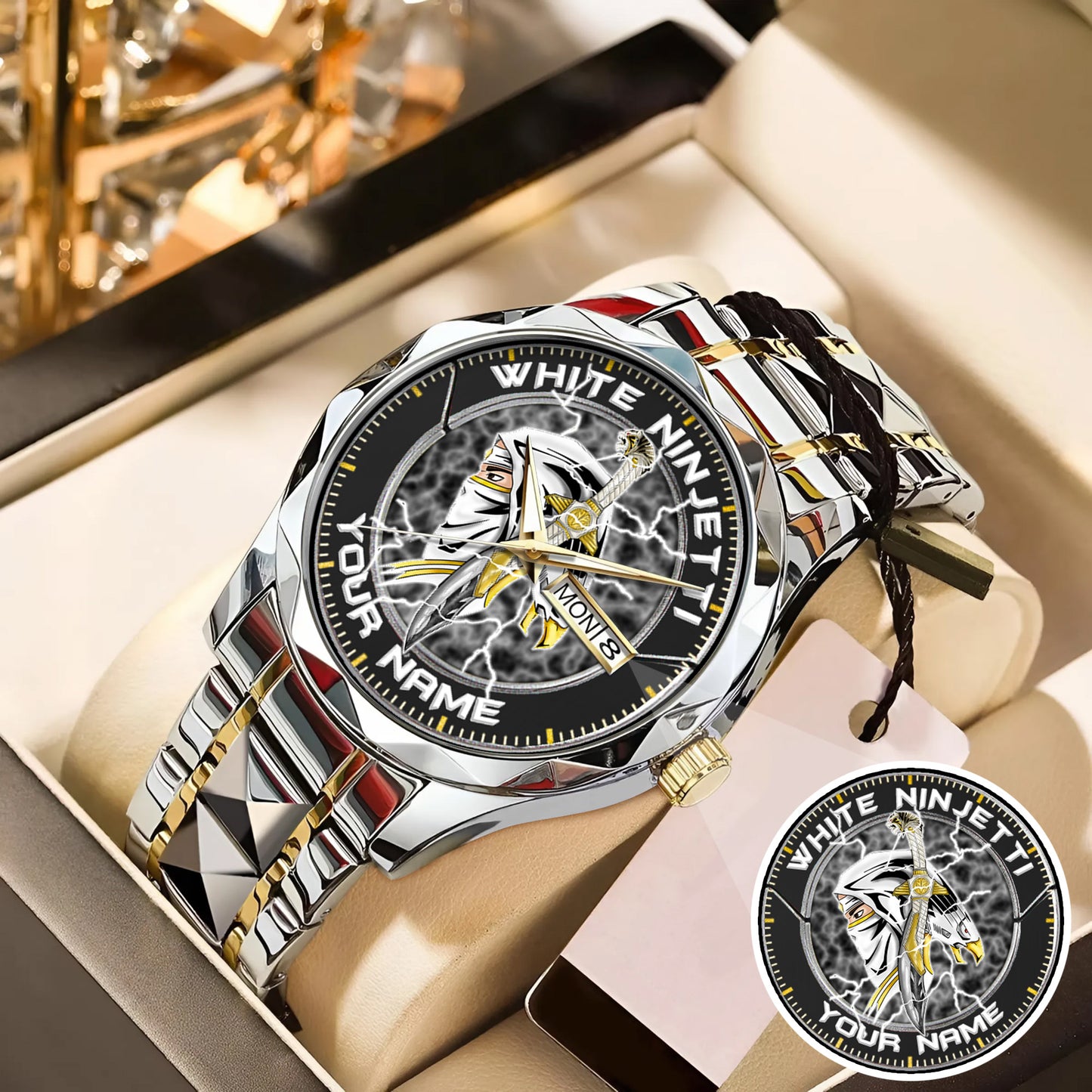 Power Rangers White Ninjetti Personalized Watch