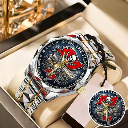 Tampa Bay Buccaneers 50th Anniversary Stainless Steel Watch
