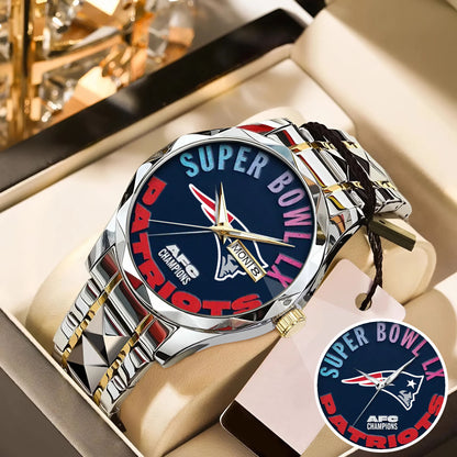 Super Bowl Stainless Steel Watch
