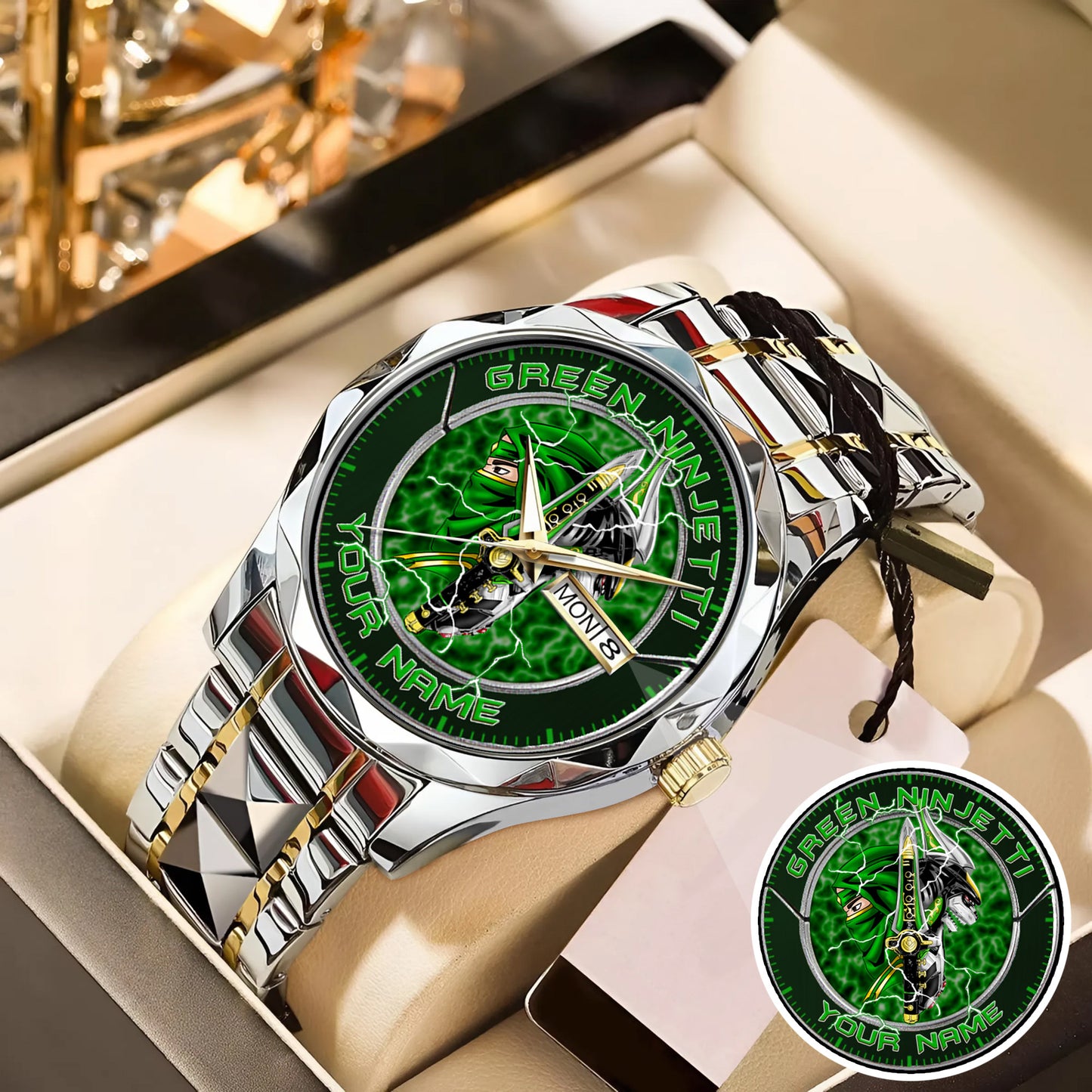Power Rangers Green Ninjetti Personalized Watch