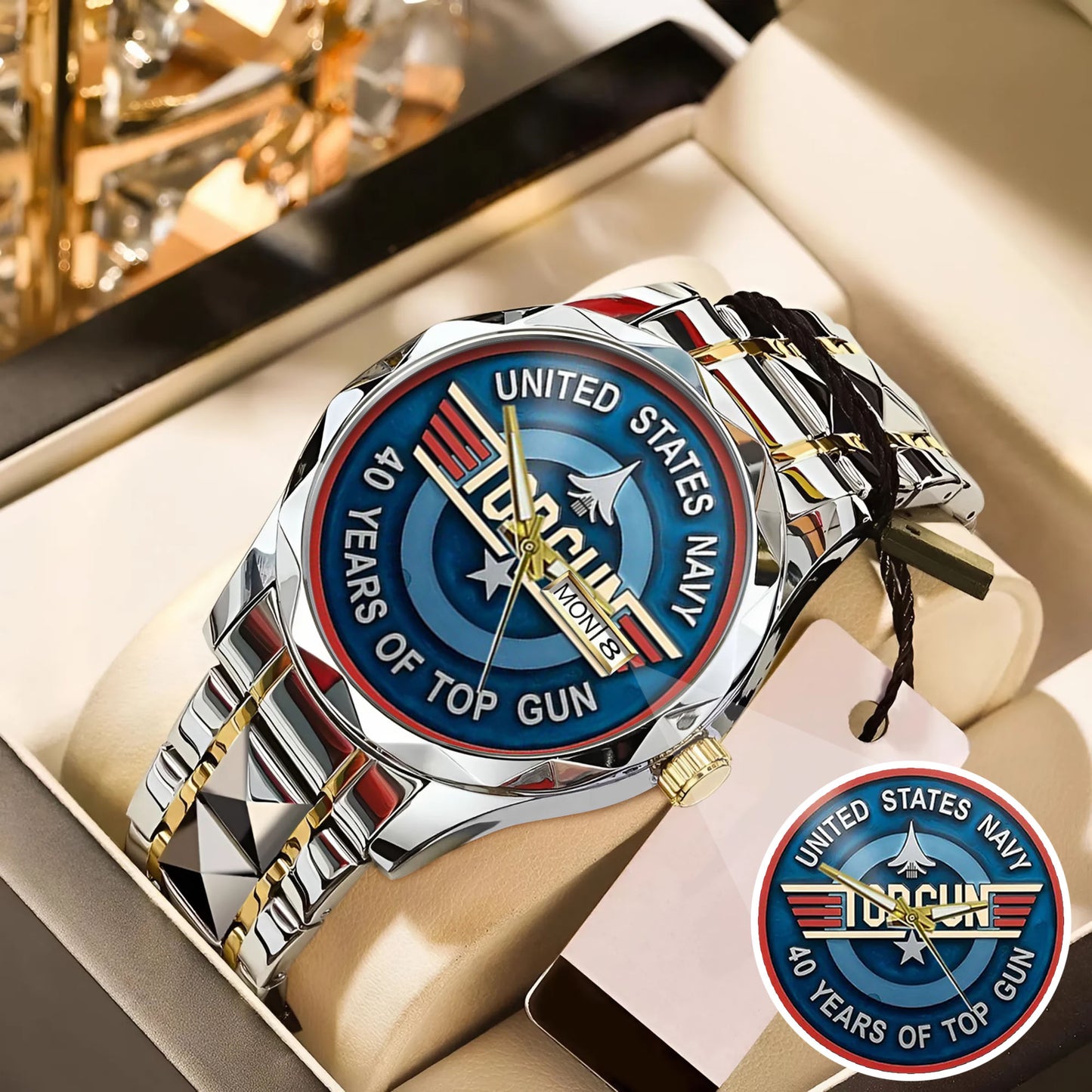 Top Gun Stainless Steel Watch