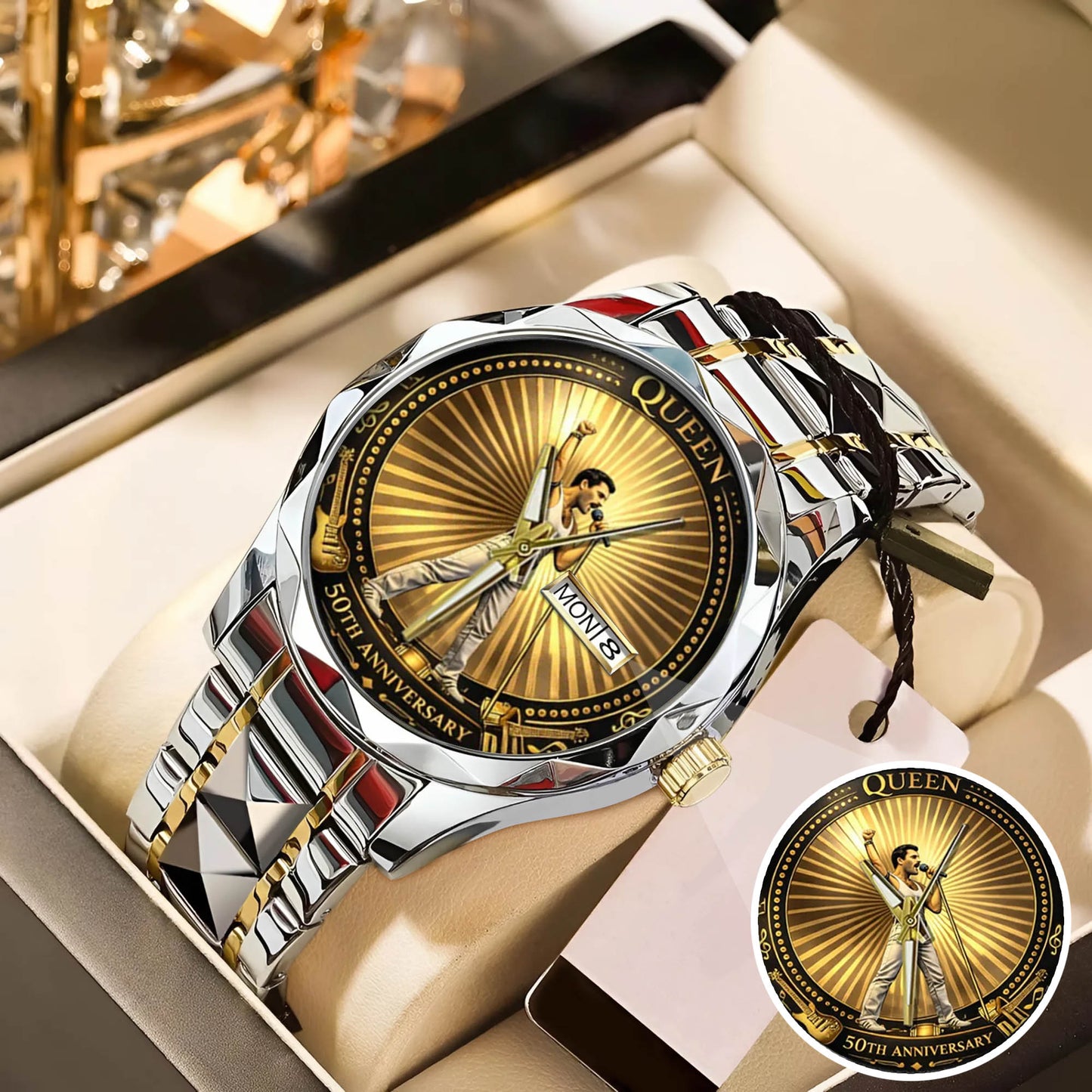 Freddie Mercury 50th Anniversary Stainless Steel Watch