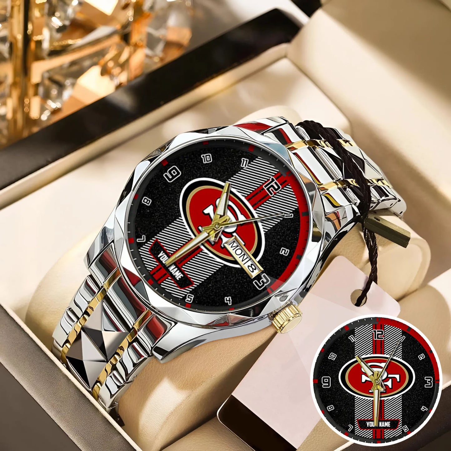 San Francisco Customized Black Stainless Steel Watch