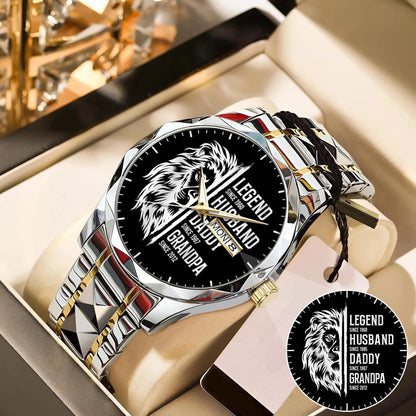 Father's Day Legend Husband Daddy Grandpa Limited Edition Watch