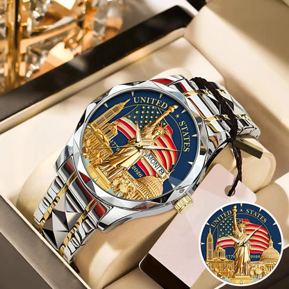 US 250th Anniversary Stainless Steel Watch