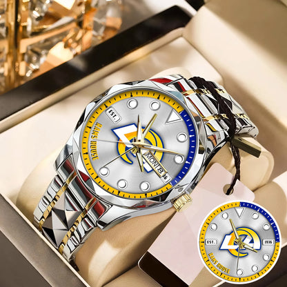 LA Rams Stainless Steel Watch