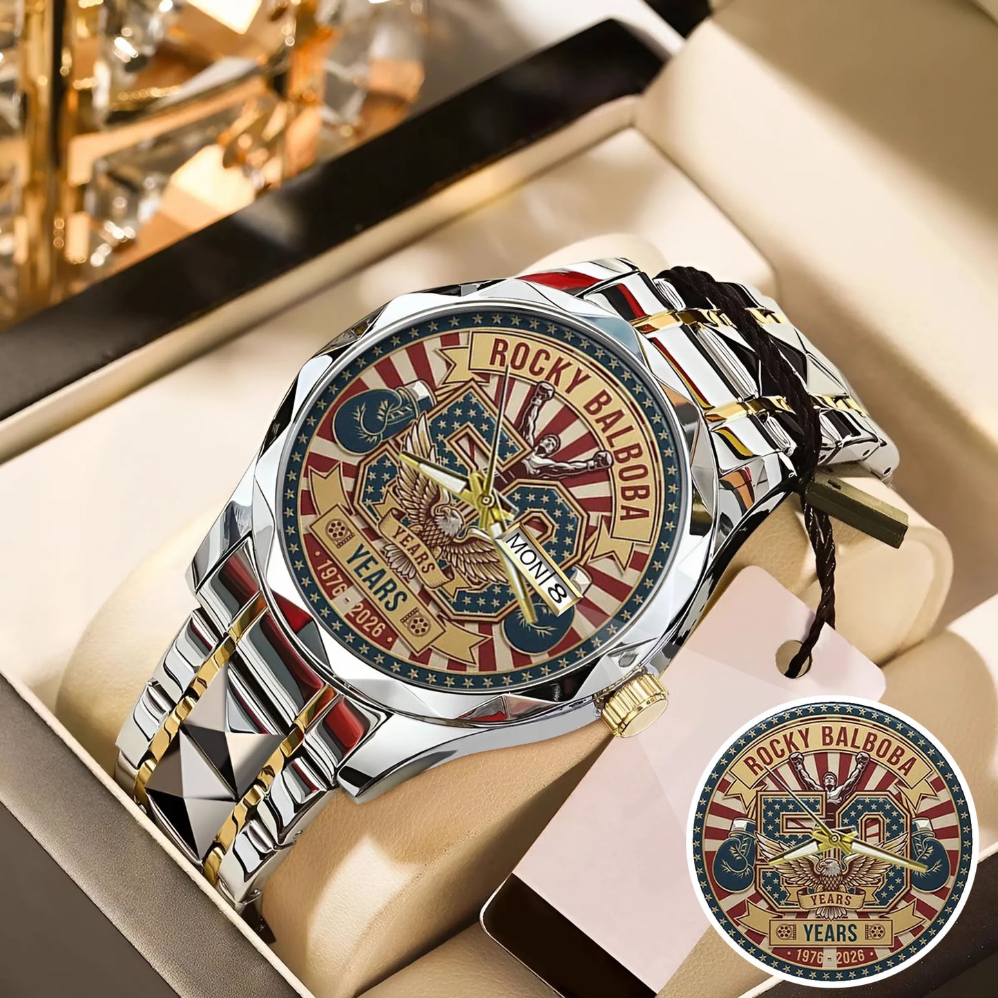 Rocky Balboa Never Stay Down 50th Anniversary Boxing Watch