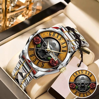 Rock Skull Limited Edition Watch –  3D Rose Details, Heavy Metal Edition