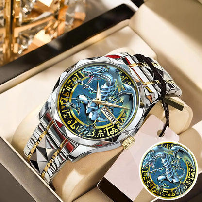 Anime YGO Blue-Eyes White Dragon Watch Dial – Limited Art Design