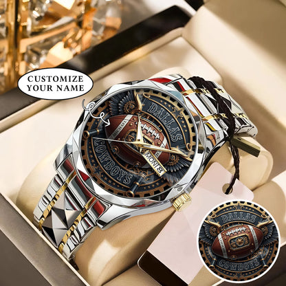 Custom Football Team Watch – Personalized Name Gridiron Edition