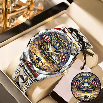 USA 250th Anniversary U.S. Air Force - Custom Name Watch