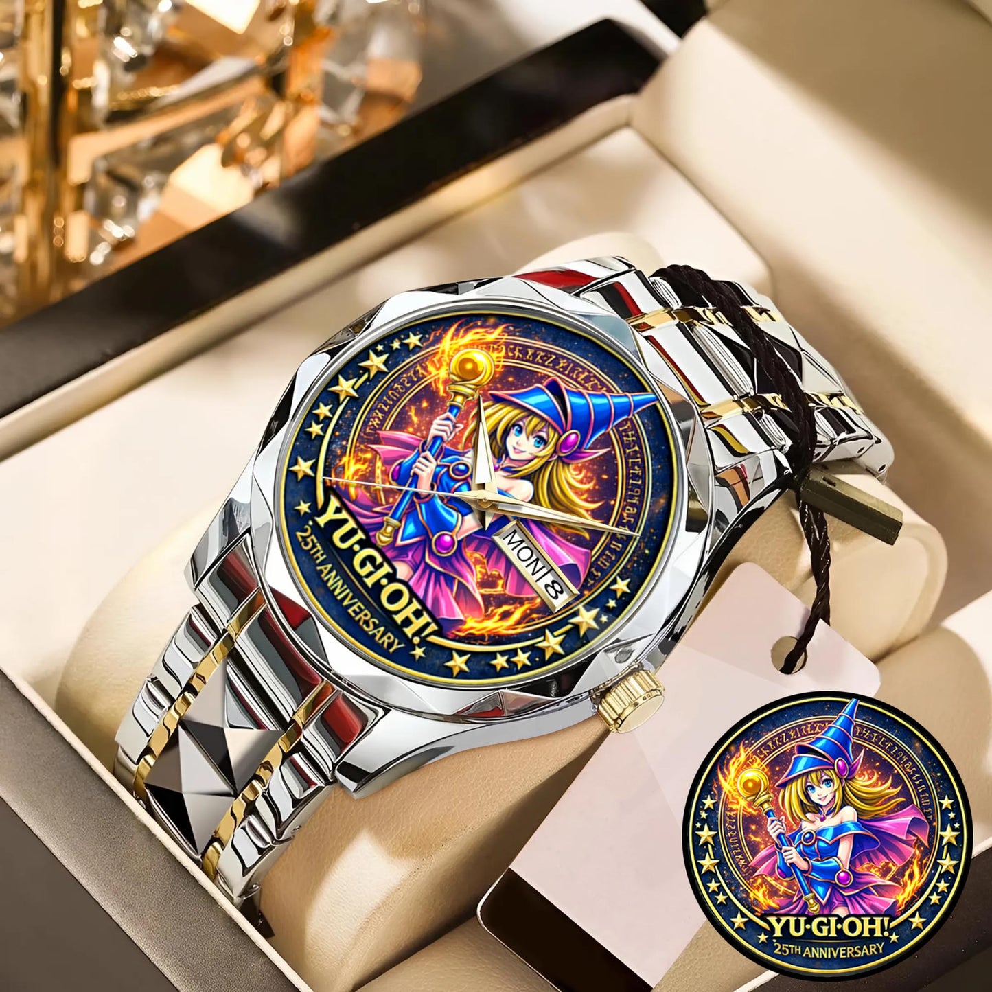 Anime Yugioh 25th Anniversary Coin Magician Girl Custom Watch