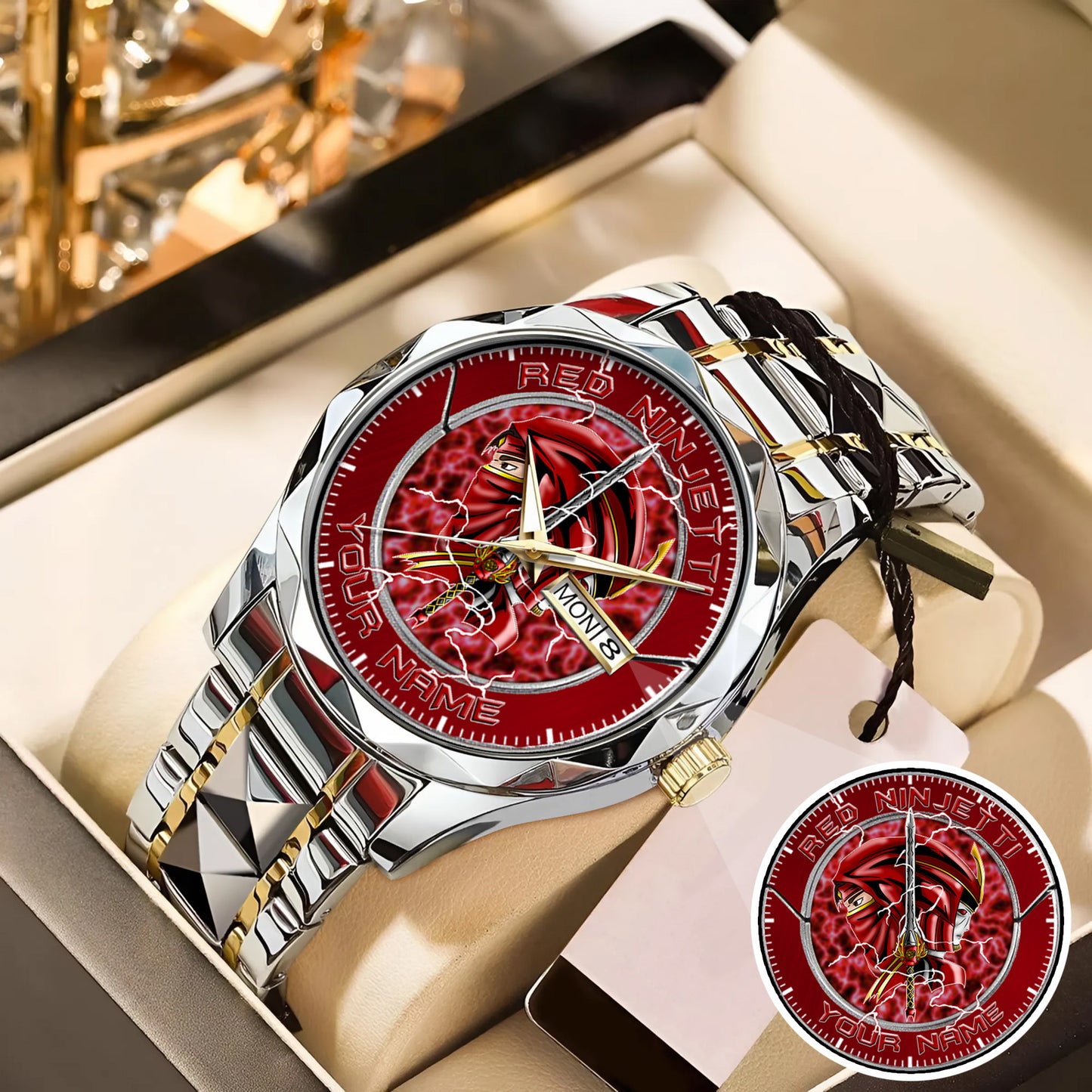 Power Rangers Red Ninjetti Personalized Watch