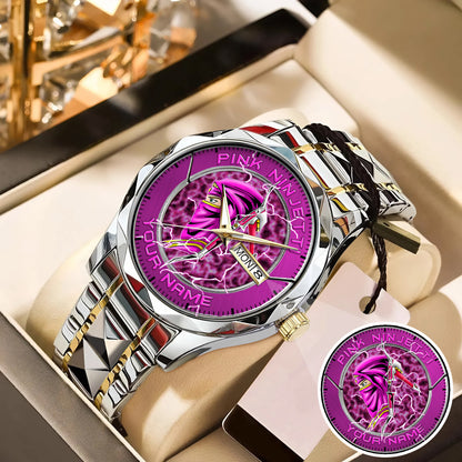 Power Rangers Pink Ninjetti Personalized Watch