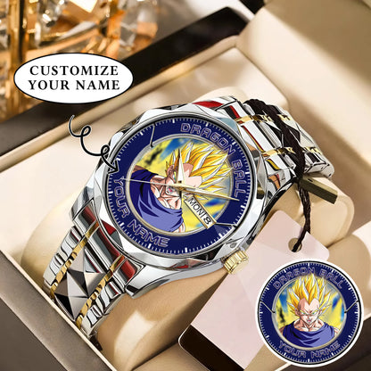 Anime Dragon Ball Vegeta Custom Name Watch