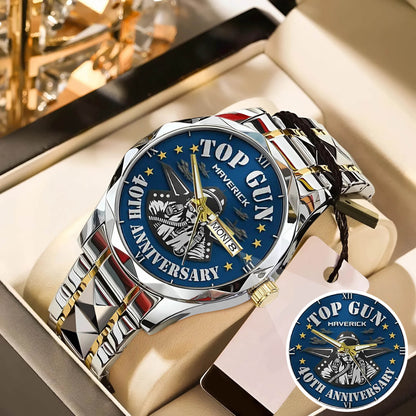 Top Gun 40th Anniversary Stainless Steel Watch