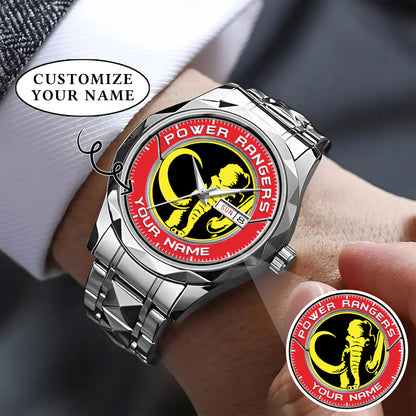 Mighty Morphin Power Rangers Mastodon Custom Name Watch