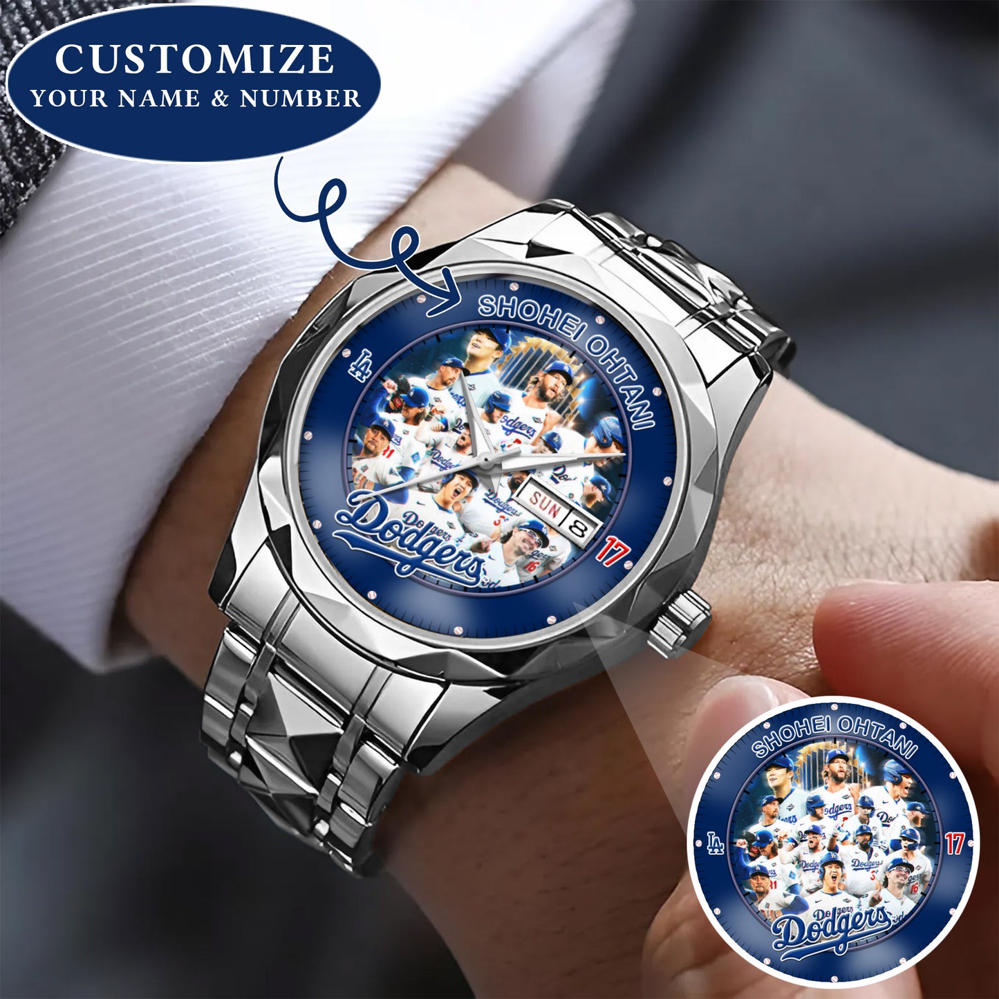 Personalized LA Dodgers 2025 Worlds Series Champion Watch